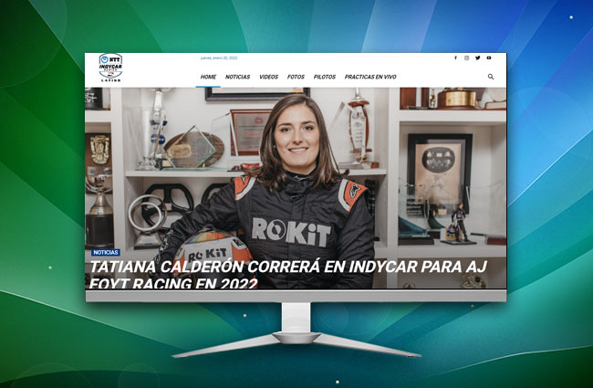 Indycar Latino website
